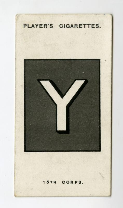 Player's Cigarettes Card: Army, Corps & Divisional Signs 1914-1918, No.75 15th Corps