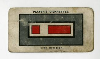 Player's Cigarettes Card - "Army, Corps & Divisional Signs 1914-1918" series - No. 34 17th Division