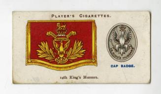 Player's Cigarettes Card, Drum Banners & Cap Badges: No.17 14th King's Hussars
