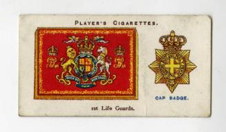 Player's Cigarettes Card, Drum Banners & Cap Badges: No.1 1st Life Guards