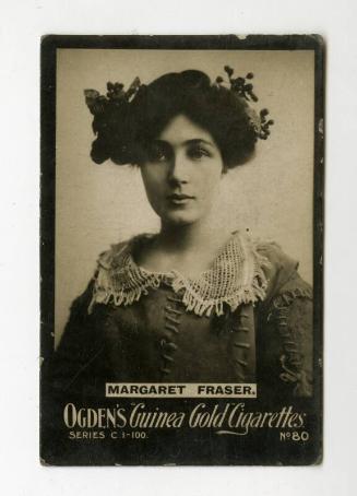 Ogden's Guinea Gold Cigarettes Card: N. 80 Margaret Fraser, Series C 1-100