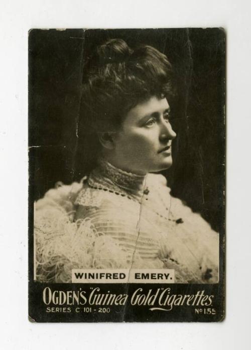 Ogden's Guinea Gold Cigarettes Card: No. 155 Winifred Emery, Series C 101-200