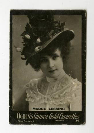 Ogden's Guinea Gold Cigarettes Card: 34 Madge Lessing, New Series 1