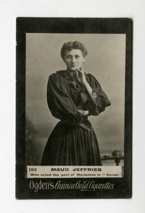 Ogden's Guinea Gold Cigarettes Card: 185 Maud Jeffries