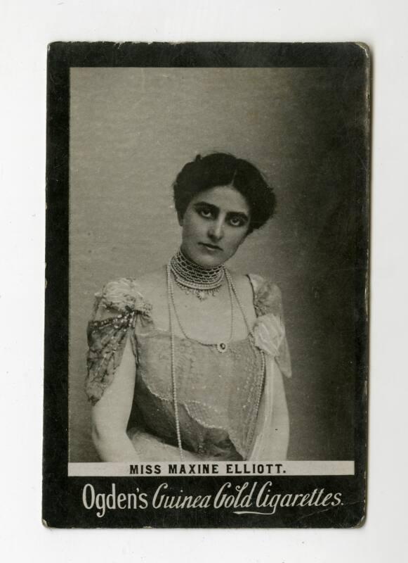 Ogden's Guinea Gold Cigarettes Card: Miss Maxine Elliott