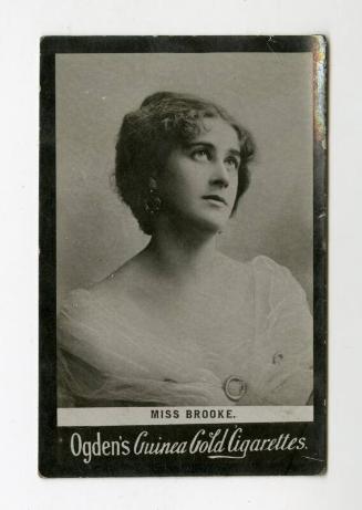 Ogden's Guinea Gold Cigarettes Card: Miss Brooke