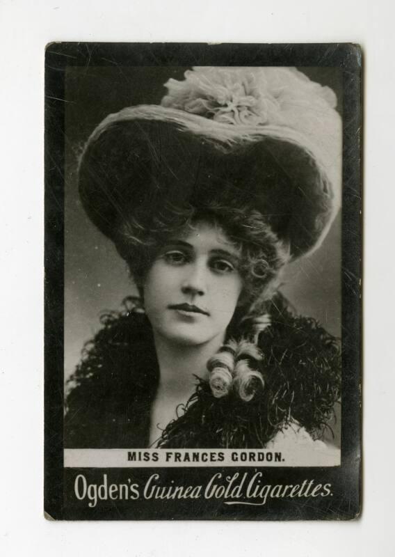 Ogden's Guinea Gold Cigarettes Card: Miss Frances Gordon