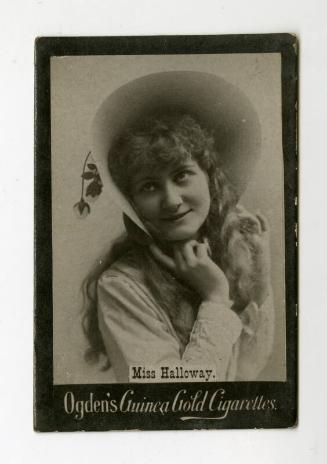 Ogden's Guinea Gold Cigarettes Card: Miss Halloway