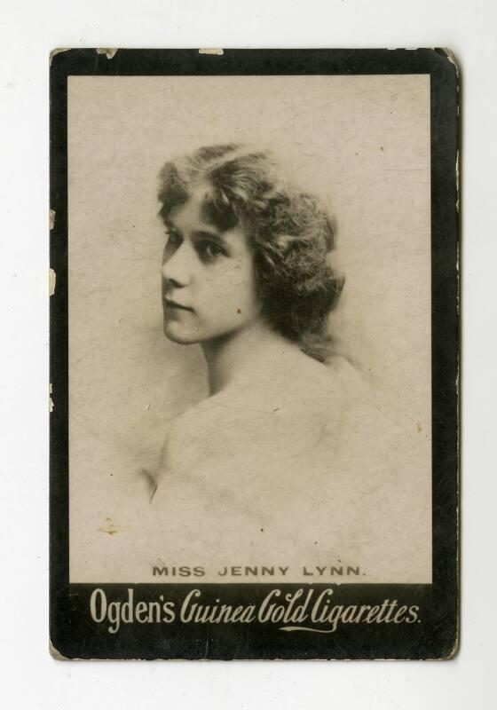 Ogden's Guinea Gold Cigarettes Card - Miss Jenny Lynn