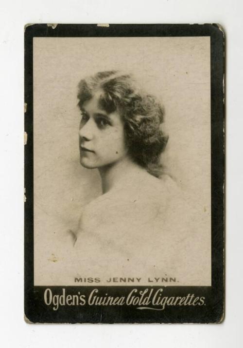 Ogden's Guinea Gold Cigarettes Card - Miss Jenny Lynn