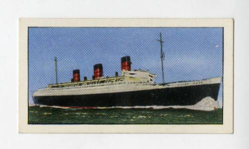 "Passenger Liners" NCS Card - Queen Mary