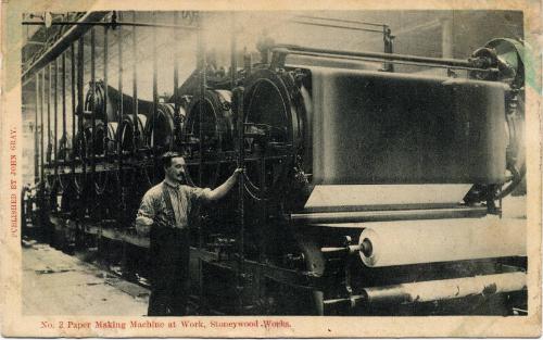 Paper making machine at Stoneywood works 