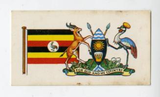 Brooke Bond Tea Card - "Flags and Emblems of the World," series - No. 16 Uganda