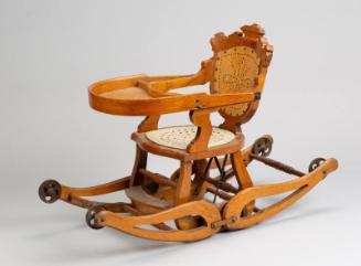 Child's Carved Oak Rocking Chair