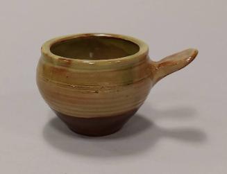 Earthenware Soup Bowl with Handle