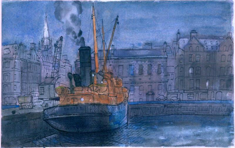 Collier Thrift At Quayside, Aberdeen Harbour