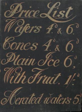 Ice Cream Price List