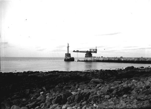 Titan Crane Working on Repair of South Breakwater Pier