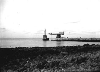 Titan Crane Working on Repair of South Breakwater Pier