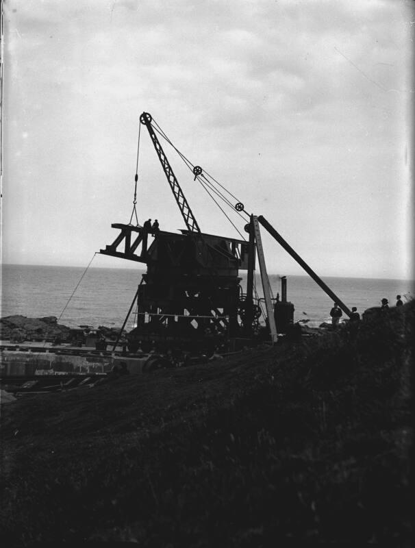 Erection of Titan Crane on South Breakwater Pier