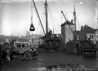 Coaling Vessel in Victoria Dock