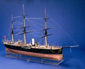"Jho-Sho-Maru" Barque Rigged Steam Gunboat built for Japan by Alexander Hall.  Commissioned by …