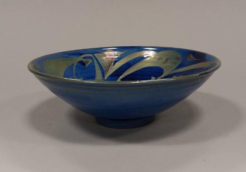 Blue and Gold Lustre Bowl