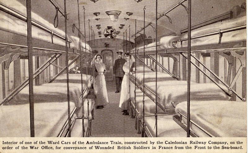 Ambulance Train Interior with Nurses