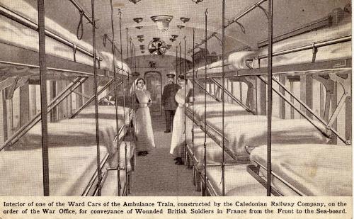 Ambulance Train Interior with Nurses