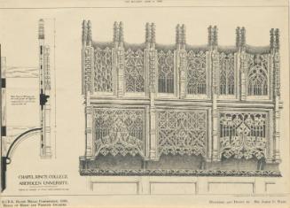 Plans of Local Architectural Features - Chapel, King's College, Aberdeen University
(printed page)