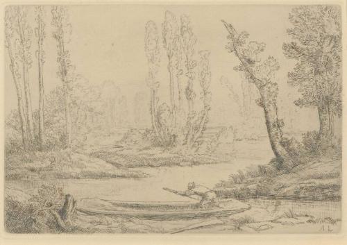 River Scene With Trees