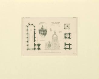 Plans of Local Architectural Features - Chapel and tower, King's College, Aberdeen University, no 1 vol. 1 plate IV