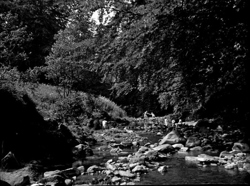 Adults and Children at River