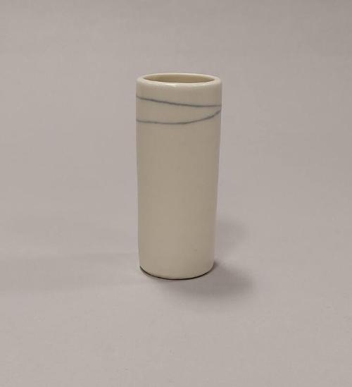 Vase with White Opaque Glaze