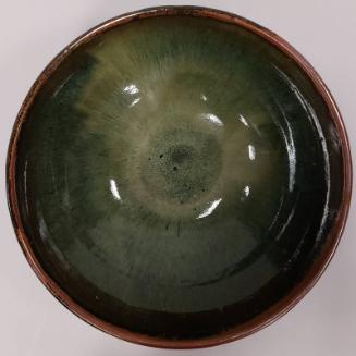 Large Stoneware Fluted Bowl