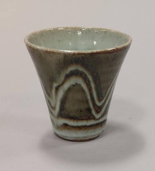 Stoneware Teacup or Beaker with Ash Glaze