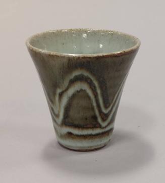 Stoneware Teacup or Beaker with Ash Glaze