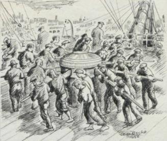 The Capstan Clicked As The Sailors Tramped Round It - Illustration For "Sandy The Sailor