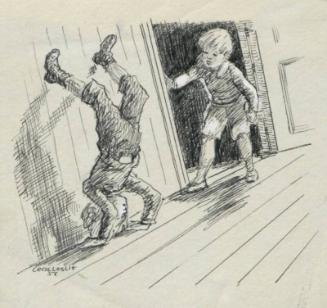 He Found Horry Standing On His Head - Illustration For "Sandy The Sailor