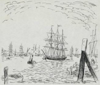 The Calypso Took A Tug's Line - Illustration For "Sandy The Sailor