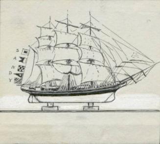Model Of The "Calypso" - Illustration For "Sandy The Sailor