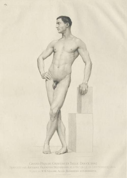 Life Study-Winner Of Grand Prix De Gravure En Taille