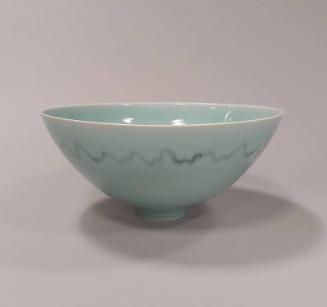 Porcelain Large Bowl with Celadon Glaze