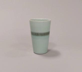 Porcelain Beaker with Sgraffito