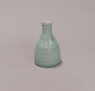 Porcelain Small Vase with Celadon Glaze