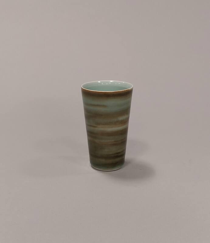 Porcelain Small Beaker with Banding Decoration