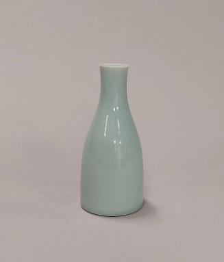 Porcelain Bottle with Celadon Glaze