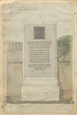 Drawing for the Raban Memorial