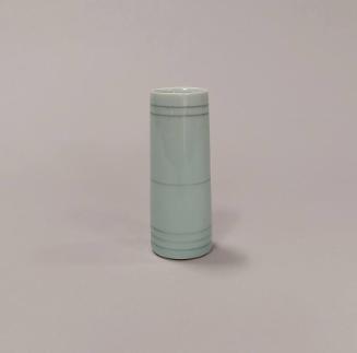 Porcelain Small Vase with Tenmoku Lines