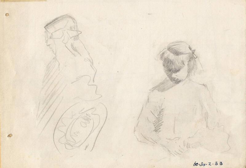 Studies of Two Girls by James McBey